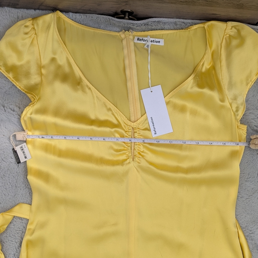 REFORMATION Reformation Scottie Silk Dress NWT - Picture 8 of 11
